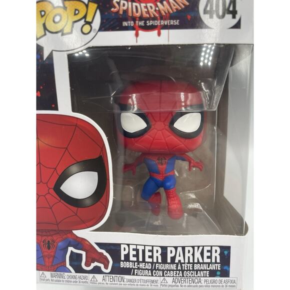 Funko Pop! Spider-Man Into the Spiderverse Peter Parker #404 Vinyl - Picture 2 of 7